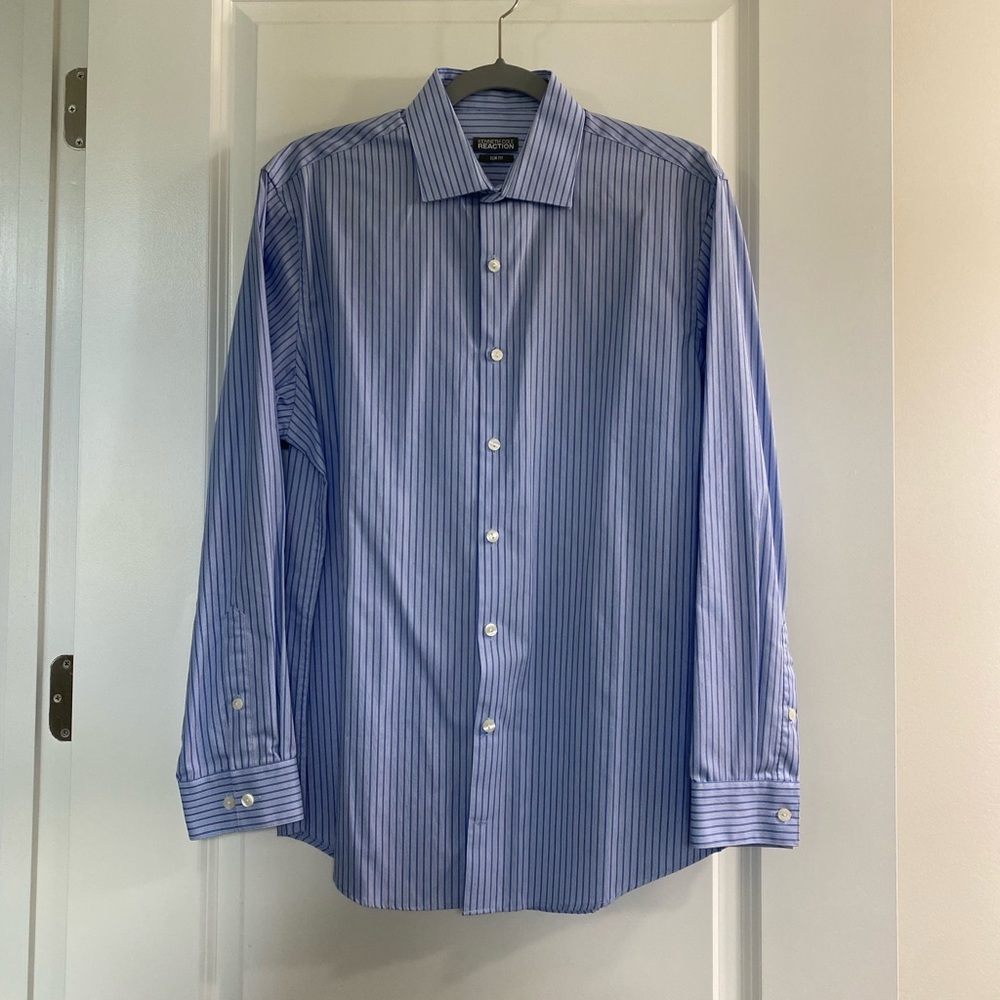 Kenneth Cole Reaction Slim Fit Dress Shirt- Men’s Size 15.5/32-33